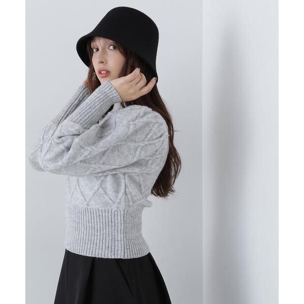 「NATURAL BEAUTY BASIC」 長袖ニット FREE グレー レディース