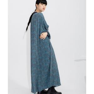 「niko and...」 長袖ワンピース LARGE ブルー レディース