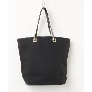 「GUCCI」 GGキャンバス トートバッグ - ネイビー レディース