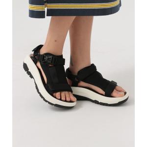 「Teva」 フラットサンダル SMALL ブラック×ホワイト レディース