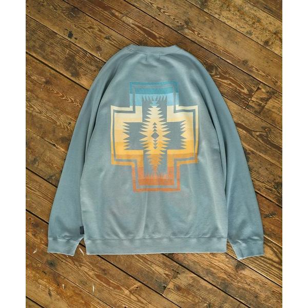 「PENDLETON」 スウェットカットソー MEDIUM ブルー メンズ