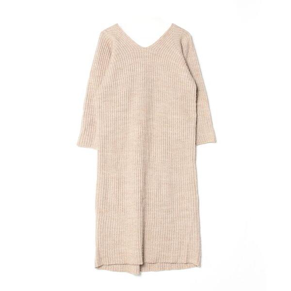 「FREEDOM」 ニットワンピース FREE ベージュ レディース