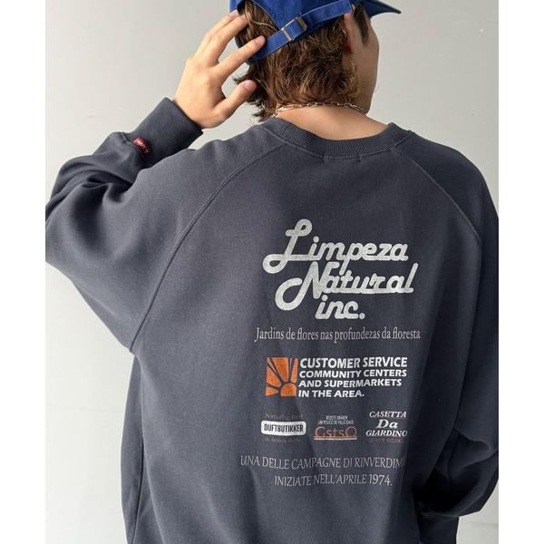 「Java」 スウェットカットソー MEDIUM チャコール メンズ