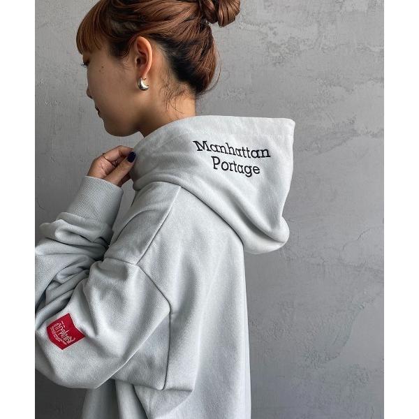 「Manhattan Portage」 プルオーバーパーカー M グレー レディース
