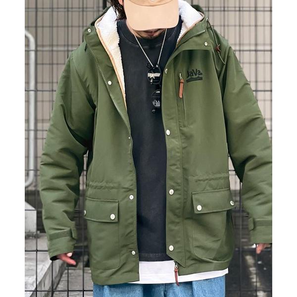 「Java」 「classicalelf」マウンテンパーカー MEDIUM ダークカーキ メンズ