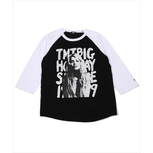 「TMT」 7分袖Tシャツ MEDIUM ブラック メンズ