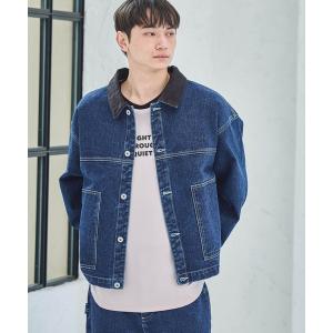 ブルゾン アウター 「セットアップ可」 襟コールデニムジャケット / 638230 メンズ