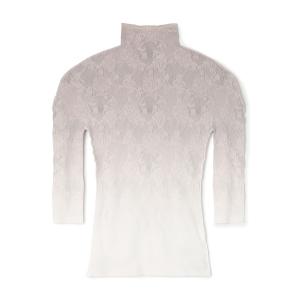 ニット セーター 「ノーソーイングニット」グラデーションローハイネックトップ レディース