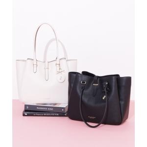 トートバッグ チャーム付き2wayショルダートートバッグ レディース