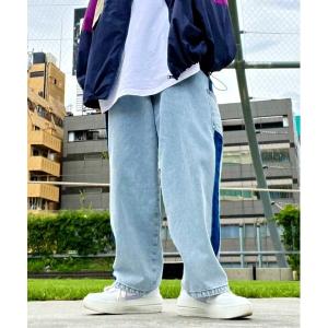 「niko and...」 デニムパンツ LARGE ライトブルー メンズ