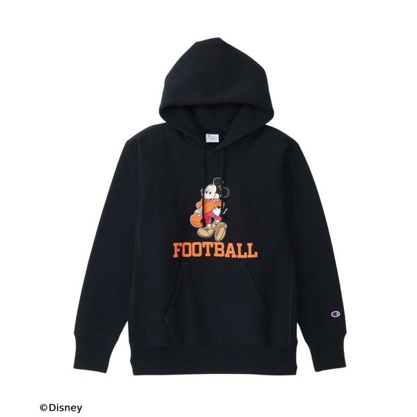「Champion」 プルオーバーパーカー LARGE ブラック メンズ