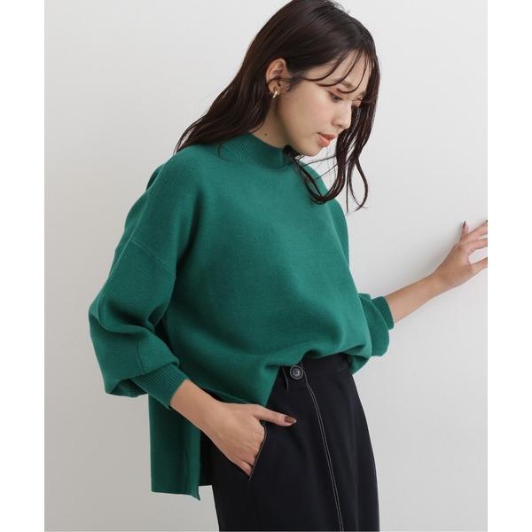 「NATURAL BEAUTY BASIC」 長袖ニット MEDIUM グリーン レディース