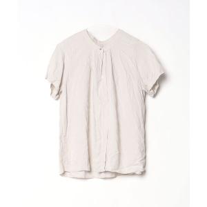 「GLOBAL WORK」 半袖ブラウス M グレー レディース