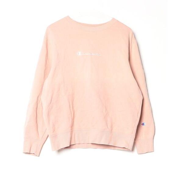 「Champion」 スウェットカットソー L ピンク レディース