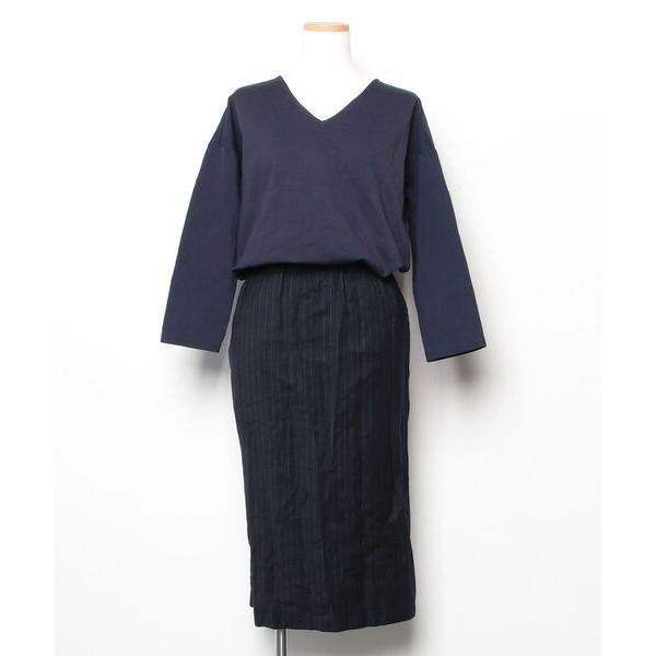 「JOURNAL STANDARD」 ドッキングワンピース - ネイビー レディース