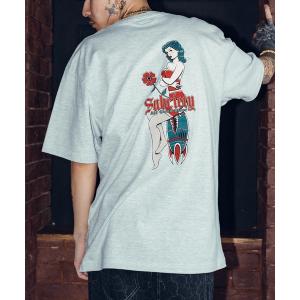 「Subciety」 半袖Tシャツ - アッシュ メンズ