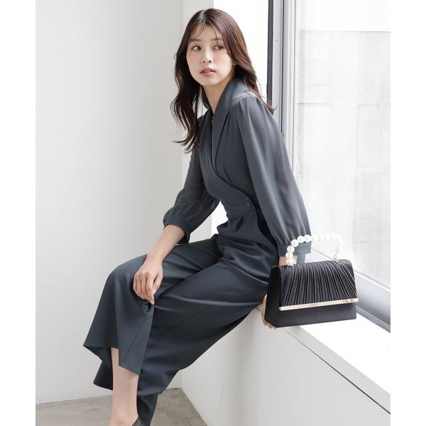 「DRESS PLUS」 オールインワン M ブルーグレー レディース