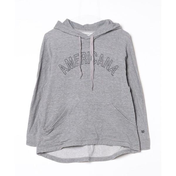 「AMERICANA」 プルオーバーパーカー - グレー レディース