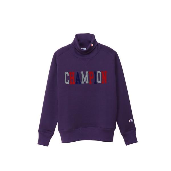 「Champion」 スウェットカットソー MEDIUM パープル レディース