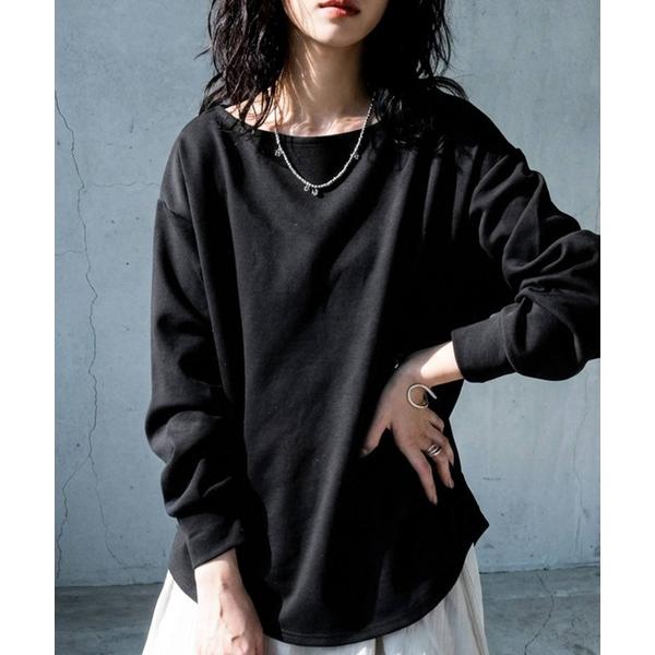 tシャツ 長袖 ボートネック トップス レディース