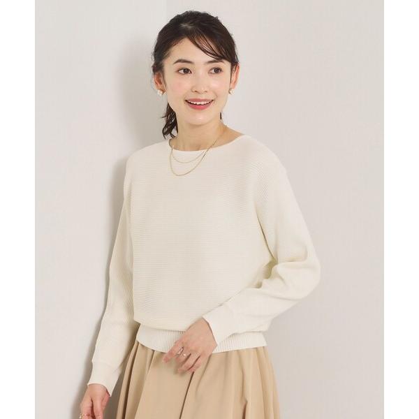 ニット セーター 「洗濯機OK」花粉防止リブドルマンニット レディース