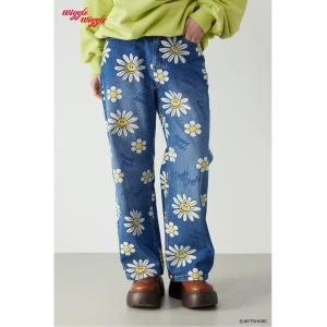 ジーンズ デニム デニムパンツ (wiggle wiggle)パターンDENIMパンツ レディース