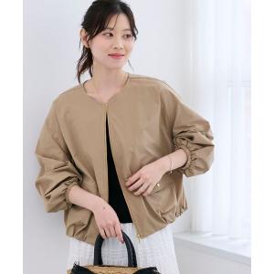 ブルゾン アウター サーブルクロスバルーンブルゾン レディース