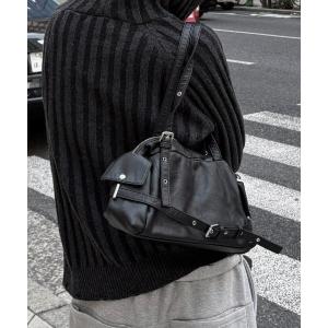 ショルダーバッグ 「Chikashitsu +」vintage belt shoulder bag / 「チカシツプラス」ヴィンテージベルトショルダーバッグ メンズ レディース