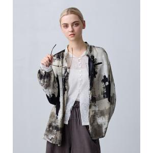 ブラウス シャツ 「ZELDA」ヴィンテージライク柄ブラウス レディース