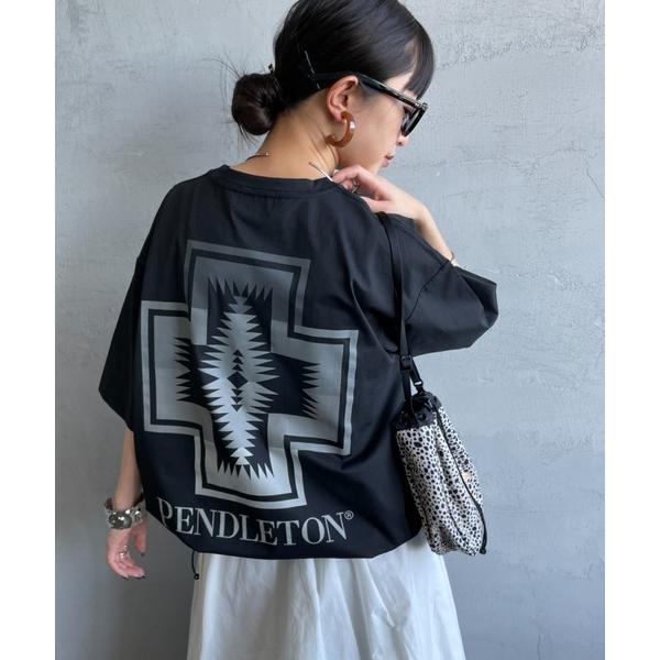 tシャツ 「PENDLETON/ペンドルトン」 別注 ドローコード付き ネイティブ柄 バックプリント...