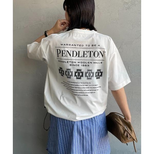 tシャツ 「PENDLETON/ペンドルトン」 ドローコード付き ヒストリーロゴ バックプリントTシ...