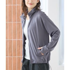 ラッシュガード 「ハニさら・アクティブウェア・速乾ドライ・抗菌防臭・ＵＶカット」スタンド衿ラッシュガード レディース