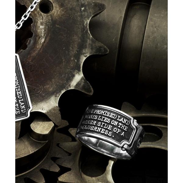 指輪 リング SV925 ホースシューメッセージリング メンズ