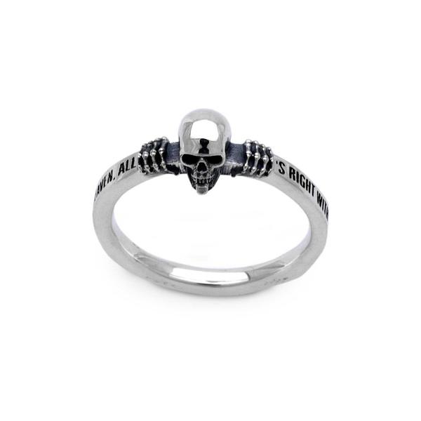 指輪 リング SV925 スモールスカルリング メンズ