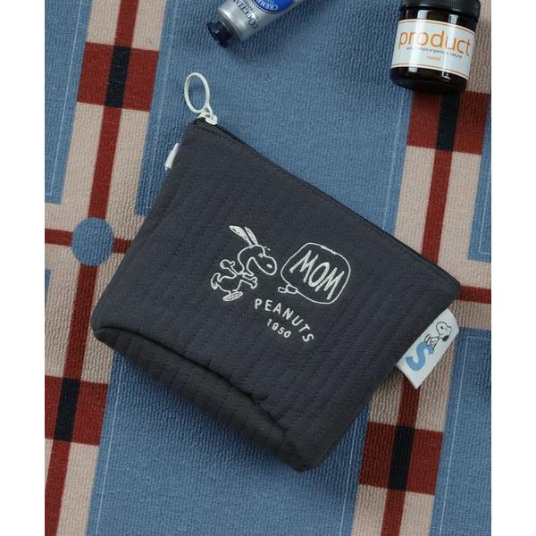 ポーチ SNOOPY スヌーピー スタンドポーチ キルト レディース