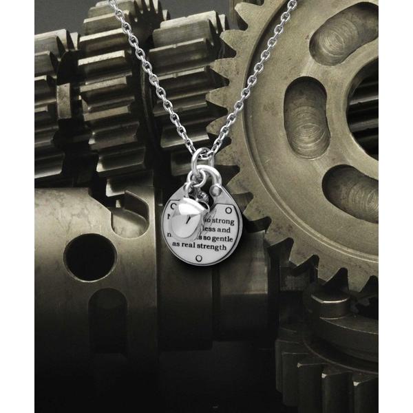 ネックレス SV925 スカル＆プレートペンダント メンズ