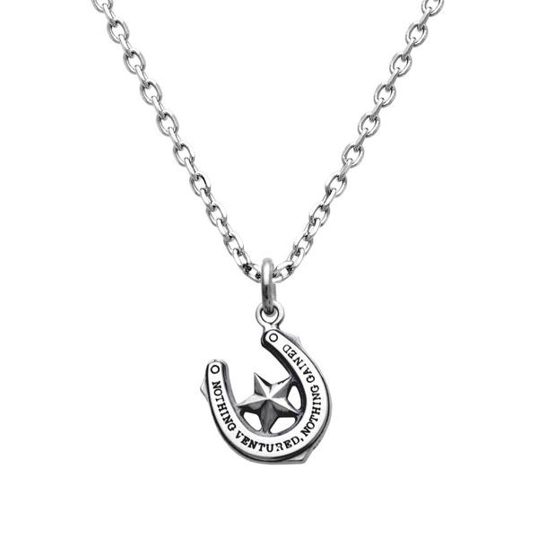 ネックレス SV925 ホースシューリバーシブルペンダント メンズ