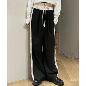 パンツ サイドラインストライプパンツ レディース