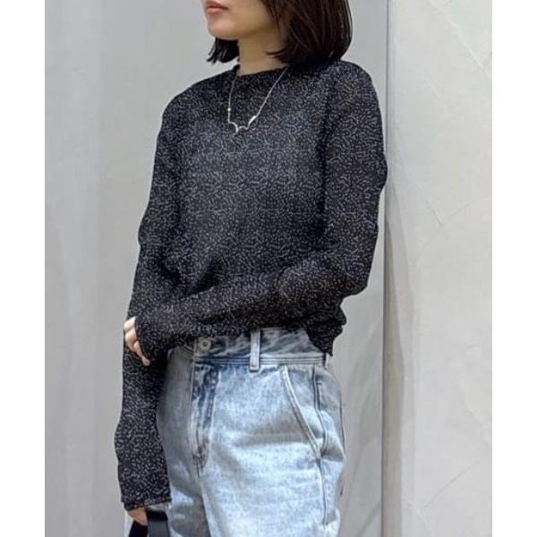 ブラウス シャツ シアードットトップス レディース