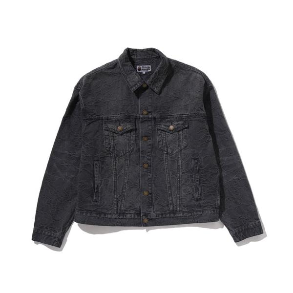 デニムジャケット gジャン LINE CAMO JACQUARD DENIM JACKET メンズ