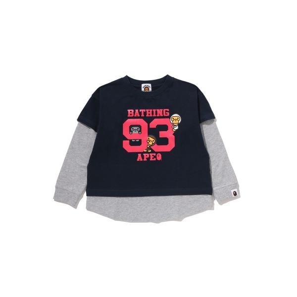 tシャツ BABY MILO LAYERED LOOSE FIT LS TEE キッズ 子供服 男の...