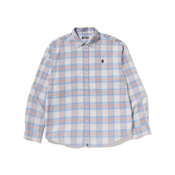 シャツ ONE POINT OMBRE CHECK LIGHT FLANNEL LS SHIRT メ...