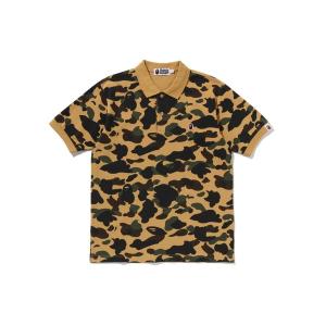 アベイシングエイプ BAPEカモ ポロシャツ L ゴリラロゴ 刺繍ロゴ　未使用品 A BATHING APE（アベイシングエイプ） ポロシャツ COLOR CAMO LARGE