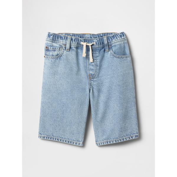 ハーフパンツ パンツ 短パン プルオン ルーズフィット デニムショートパンツ (キッズ) キッズ 子...