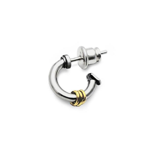 ピアス SV925 フープリングピアス メンズ