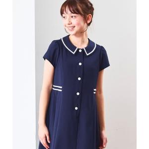 ワンピース 「速乾、接触冷感」COOLMAXラインワンピース（ジュニア/140〜160cm） キッズ 子供服