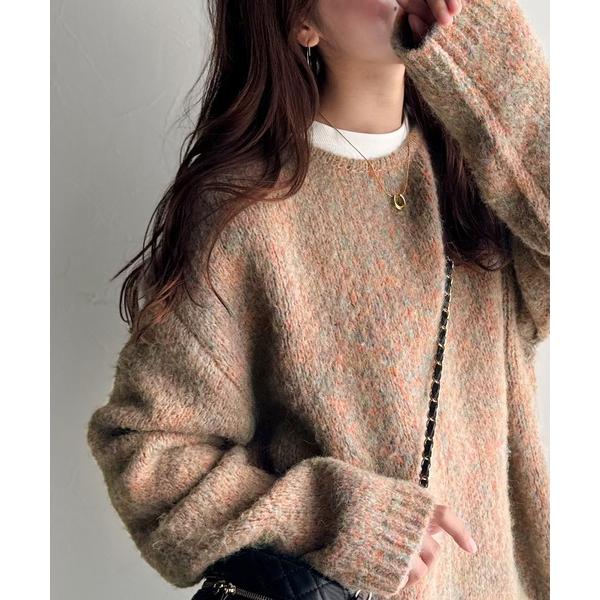 「Java」 長袖ニット X-LARGE ピンク レディース