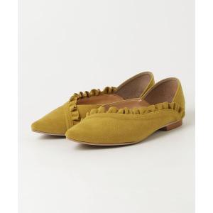 「ground green store」 フラットパンプス 23.0cm イエロー レディース