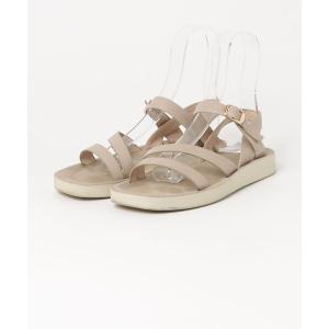 「GLOBAL WORK」 フラットサンダル LARGE ベージュ レディース