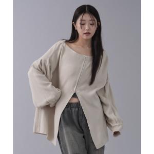「qumerry.」 ニットカーディガン FREE ベージュ レディース